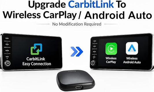 NCP0039 HansPilot CarKit CarBitLink x Baic Jetour Geely Chery Jac Gac Dongfeng Forthing Aeolus Kaiyi Hongqi Changan, Wired Carbitlink Phonelink Easy Connect to Wireless CarPlay Android Auto Adapter