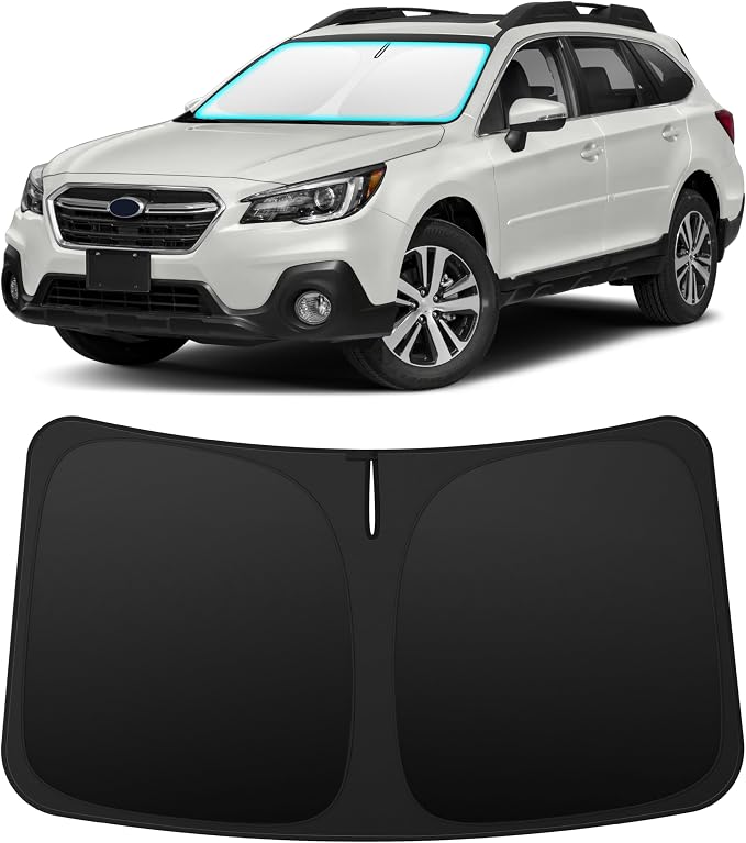 INSAUTO Custom Fit Windshield Sun Shade Accessories for Subaru Outback 2015-2019, Foldable Front Window Sunshade, UV & Heat Reflector, Keeps Interior Cool, Includes Storage Bag