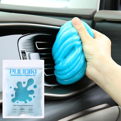 PULIDIKI Car Cleaning Gel Clean Putty, Universal Car Interior Cleaner Slime, Perfect Cleaning Kit Supplies, Auto Detailing Tools Accessories, Dust Remover Gifts for Men Women Blue (70g)