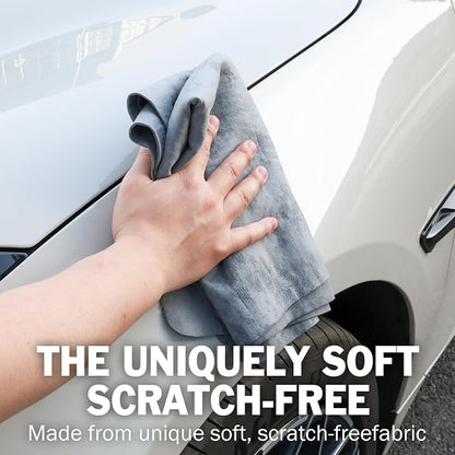 3 Pack Premium Chamois Towel for Car, 26”x17” Shammy Cloth for Car Drying, Super Absorbent Shammy Towel for Car, Reusable Soft Car Drying Towels