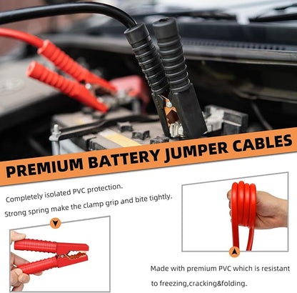 Car Roadside Emergency Kit,Auto Vehicle Truck Safety Emergency Road Side Assistance Kits with Jumper Cables,Safety Hammer,Reflective Warning Triangle,Tire Pressure Gauge,Tow Rope,etc