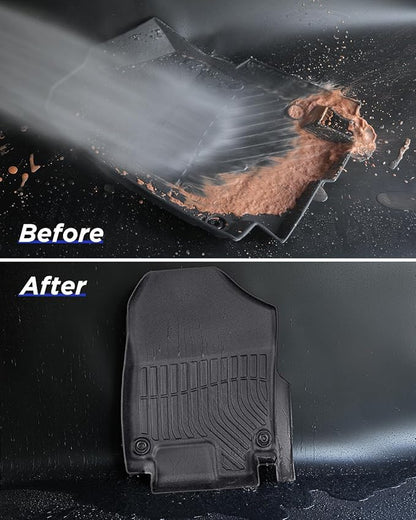 All Weather Floor Mats Cargo Liner for Ford Bronco Sport 2026 2025-2021,TPE Full Set Carpets Trunk Mat for Base Big Bend Badlands Accessories (ONLY for Sport),4pcs
