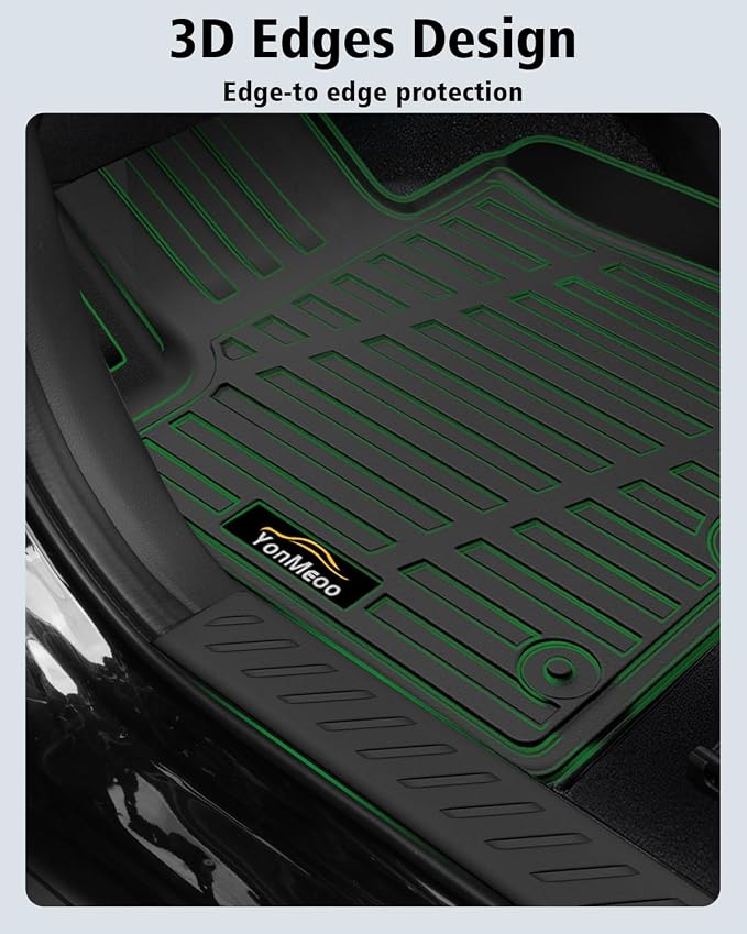 Floor Mats & Cargo Mat & Backrest Mat Custom for Toyota RAV4 Hybrid 2026 (Not for Cargo Area with Subwoofer) (Not for Phev), Door Sill Guards, All Weather TPE Floor Liners for RAV-4 2026 Accessories