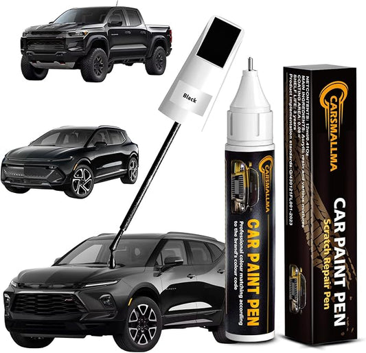 Touch Up Paint for Chevrolet Black(GBA/WA8555/WA848), Color Exact Match Auto Paint Repair Pen Fix Chips and Nicks Scuff