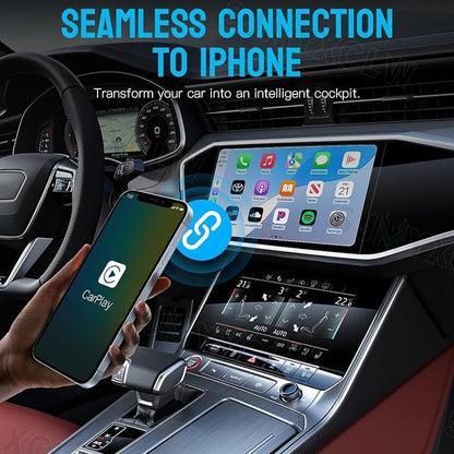 Compatible with 2017 2018 2019 2020 2021 2022 2023 2024 Ford F150 CarPlay Adapter,USB Dongle Plug & Play Dongle Converts,Compatible with CarPlay & Android Auto