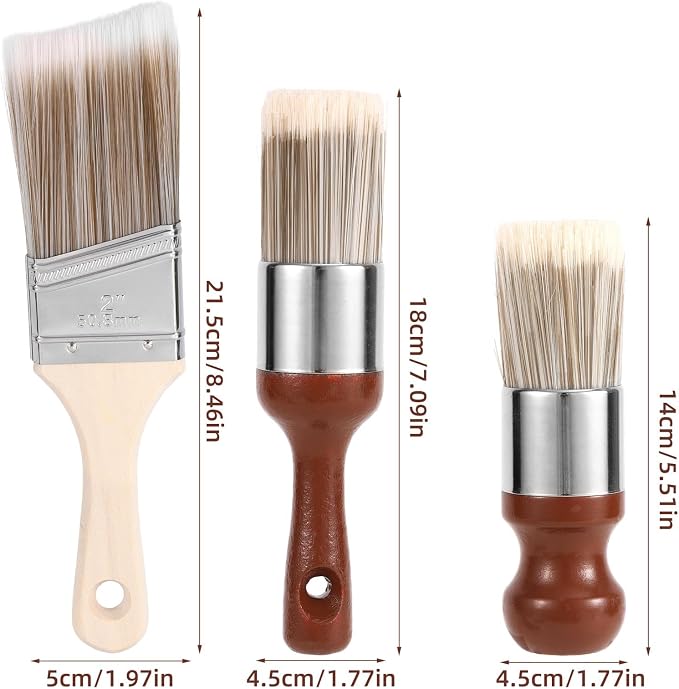 3pcs Leather Furniture Salve Brush, 3 Styles Ergonomic Leather Furniture Cleaning Brush Durable Salve Wax Brushing Repair Tool for Home Car Polishing Wax Application