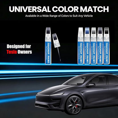 Stealth Grey(PN01) Touch Up Paint Compatible with Tesla 2-in-1 Car Scratch Repair Pen for Rock Chips, Door Scratches&Paint Nicks Exact Color Match Quick Dry DIY Fix for Model Y/3/X/S