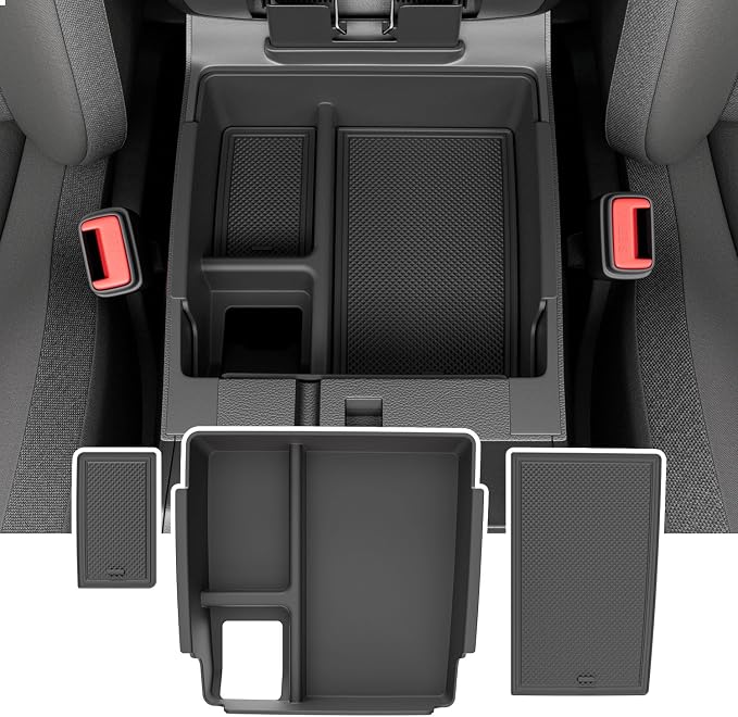 xipoqix Center Console Organizer Compatible with 2022-2026 Nissan Frontier Armrest Trays Storage Box Replacement for 2022 2023 2024 2025 2026 Nissan Frontier Accessories