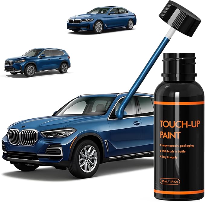 C1M Phytonic Blue Touch Up Paint for BMW, DIY Car Paint Scratch Repair Kit, Automotive Paints, Quick & Easy Fix Scratch Repair for X1/X3/X4/X5/X6/X7/2/3/5/7 Series/M5/iX