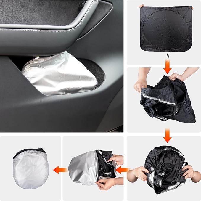 INSAUTO for Toyota Tundra Car Sun Shade Windshield for Tundra 2006 2005 2004 Window Sunshade Fit Toyota Matrix 2003-2013 Foldable Sun Visor Protector 210T Shades Block UV Ray Pickup Truck Accessories
