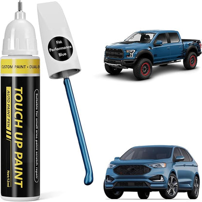 (Performance Blue (FM) Car Touch Up Paint for ford, Car Paint Scratch Repair Kit, 2 in 1 Premium Scratch Remover Pen with Exact Color-Matched