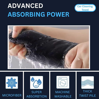 BlonBlon 8-Pack Microfiber Car Towels – Super Absorbent, Large Drying Towels for Cars (600 GSM, 16" x 12")