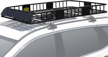 Leader Accessories Roof Rack Cargo Basket with 150LB Capacity Car Top Luggage Carrier 64"x 39"x 4" Fit for SUV Truck Cars