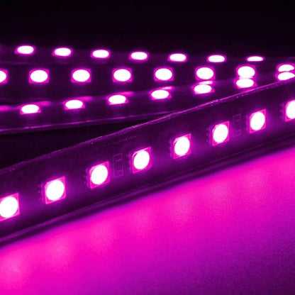 Car LED Strip Light, EJ's SUPER CAR 4pcs 48 LED Car Interior Lights Under Dash Lighting Waterproof Kit,Atmosphere Neon Lights Strip for Car,DC 12V(Pink)
