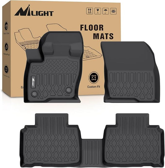 Nilight TPE Floor Mats for Ford Edge 2015 2016 2017 2018 2019 2020 2021 2022 2023 2024 2025 2026 All Weather Custom Fit Heavy Duty Floor Liners