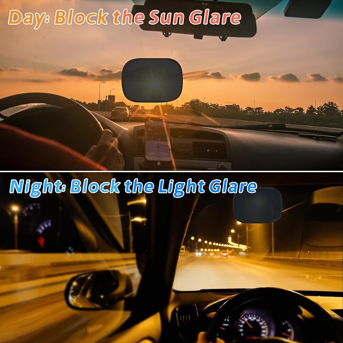 Car Window Shade for Sun Glare, 2 Pack Mini Car Sun Shade Semi-Transparent Cling Side Window Blocker, Mesh Window Shades for Driver/Passenger 9.2"x6.9" Universal Fit