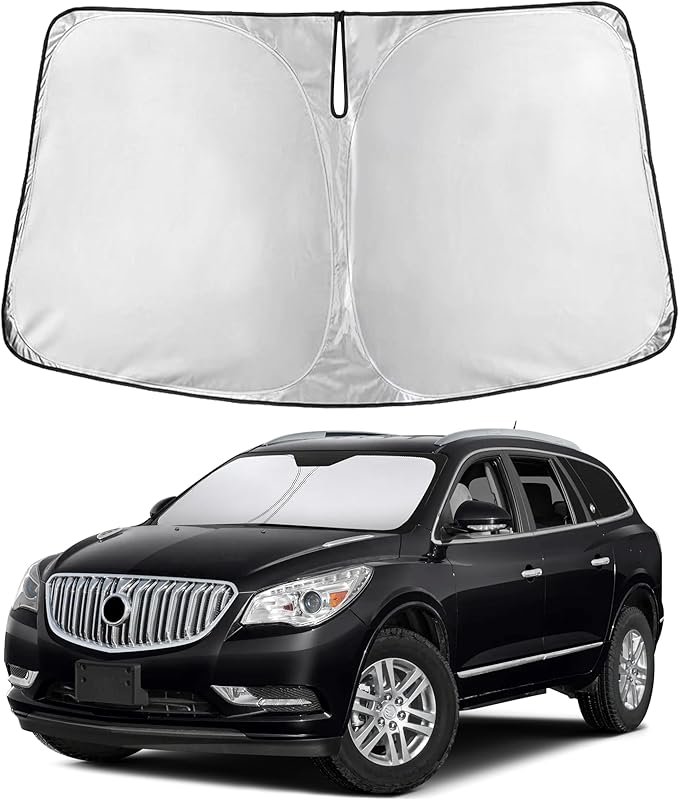 EcoNour Windshield Sunshade Compatible for Buick Enclave 2010-2015 2016 2017, Sun Visor for Front Windshield & Window Sun Shade Cover, UV Heat Blocker & Protector, Car Accessories