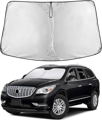 EcoNour Windshield Sunshade Compatible for Buick Enclave 2010-2015 2016 2017, Sun Visor for Front Windshield & Window Sun Shade Cover, UV Heat Blocker & Protector, Car Accessories
