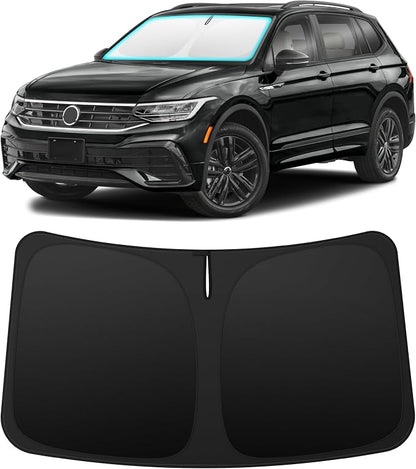 INSAUTO Custom Fit Windshield Sun Shade Accessories for Volkswagen/VW Tiguan 2018-2026, Foldable Front Window Sunshade, UV & Heat Reflector, Keeps Interior Cool, Includes Storage Bag