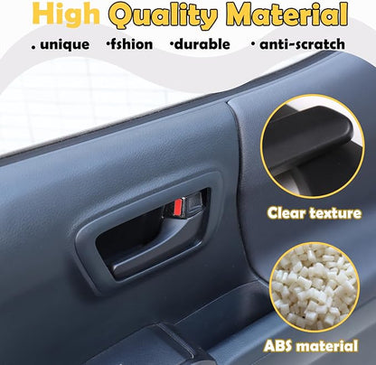 CHEAYAR Car Inner Door Handles Cover Trim Compatible with Toyota Tacoma 2016-2022, Auto Inner Door Handles Cover Interior Door Handles Protector Trim Decorate Covers Accessories (Matte Black)