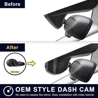 Mangoal Front 4K & Rear 1080p Dash Cam for BMW 3-Series Gen6 F30 F31 F34 F35 2012 2013 2014 2015 2016 2017 2018 Select 2019 M3 F80(Model B), OEM Style, 2160P UHD Video, WiFi & APP, GPS, 128GB Card