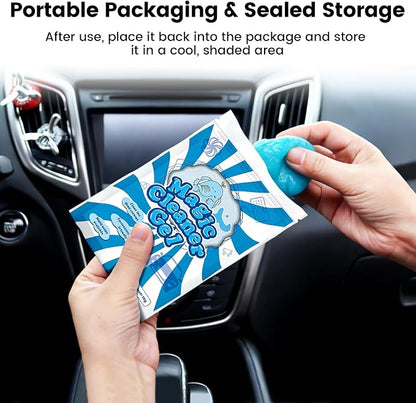 Car Cleaning Gel Car Cleaning Putty Car Putty Auto Detailing Tools Car Slime Cleaner Dust Cleaning Gel for Car Interior Cleaner Car Cleaning Supplies Cleaning Kit Car Accessories Blue
