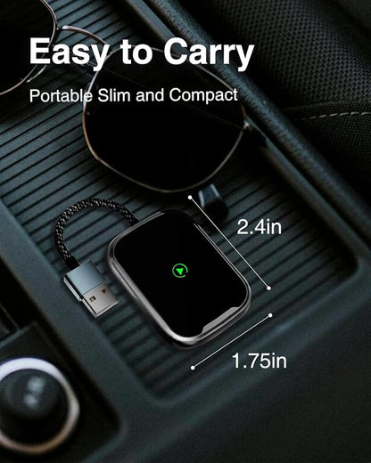 Wireless CarPlay & Android Auto Adapter 2 in 1, 2026 Upgrade 5G WiFi Dongle for Factory Wired CarPlay Cars, Convert Wired to Wireless for iPhone & Android, Plug & Play