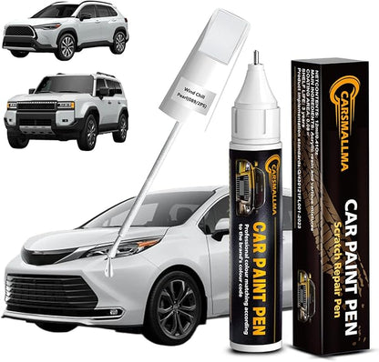 089/2PS Wind Chill Pearl Touch Up Paint for Toyota, Car Paint Scratch Repair Remover Pen Color Exact Match, Quick and Easy Fix Automotive Chips and Nicks Scuff