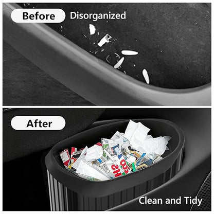 for Tesla Car Trash Can Bin Model Y Model 3 2017-2026 Accessories Mini Garbage Can Trash Bin Model Y Juniper Door Side Trash Can Model 3 Highland Multifunctional Organizers Storage