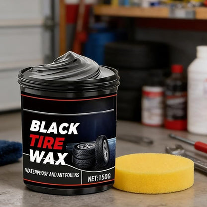 Tire Wax | Auto Wheel Renovation - Auto Wheel Coating Paste | for Mechanics Drivers Detailers Groomers Modifiers Racers Restorers Trucks SUVs RVs Sedans Garages Shops