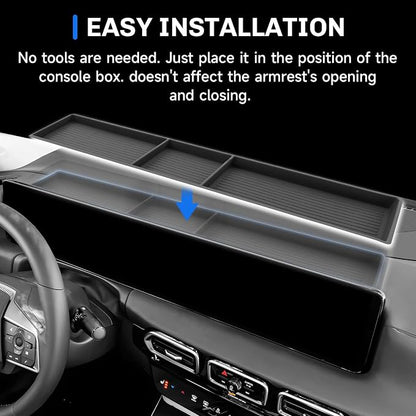 SXCY for 2026 Nissan Sentra Dashboard Organizer Tray for 2026 Nissan Sentra Accessories Screen Back Console Tray 2026 Sentra Behind Dash Console Organizer Screen Behind Phone Organizer