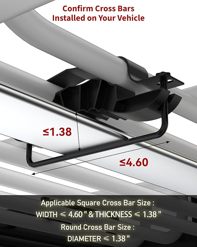 DEXSO 64" x 39" Universal Roof Rack Basket, 200 Lbs Capacity Rooftop Cargo Carrier Basket with Extension Heavy Duty Luggage Holder Rack for SUVs, Trucks, Vehicles