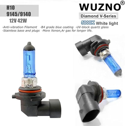 9145 9140 H10 Halogen Fog Light Bulb 12V 42W White 5000K Light Headlamp Super Bright Replacement