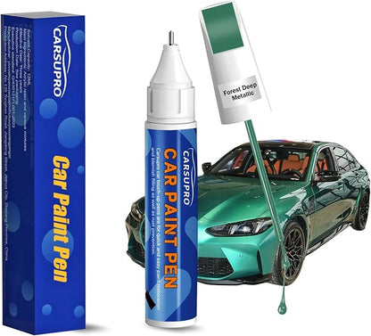 Green Touch Up Paint for Cars,Car Paint Touch Up Pen for Deep Scratches,Car Scratch Repair Pen Auto Scratch Remover for Easy to Use and Fix(Forest Deep Metallic)
