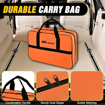 Nilight Car Emergency Kit with Jumper Cable, First Aid Kit Safety Assistance Tools for Travel Camping Outdoor Cars Truck SUV RV, Roadside Essentials with Flash Light