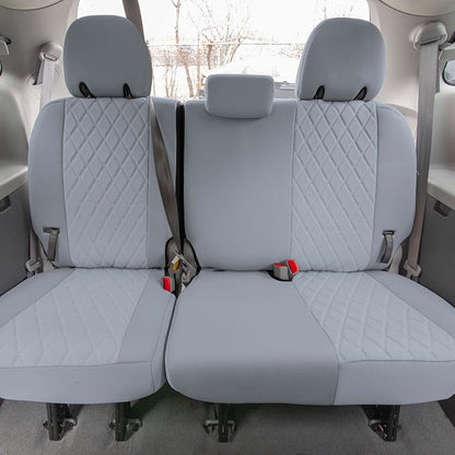 FH Group Custom Fit Car Seat Covers Specifically Made for 2011-2020 Toyota Sienna 7 Seater with Ultraflex Neoprene Water Resistant Automotive Seat Covers - Full Set Solid Gray