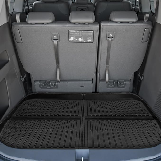 Floor Mats for Honda Odyssey 2011 2012 2013 2014 2015 2017, 2016 Odyssey Floor Mats, 1st and 2nd 3rd Row & Cargo Mat, TPE Non-Slip Waterproof Summer Winter Anti-Slip Car Accessories