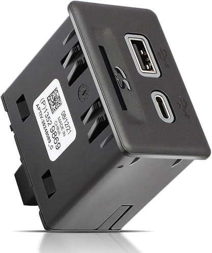 Console USB Port Replacement 13525431 Compatible with Chevy Silverado 1500 2019/Blazer 2019,3-Port USB Adapter Upgrade for GMC Sierra 1500 2019/ Acadia 2020,Replace 13529869