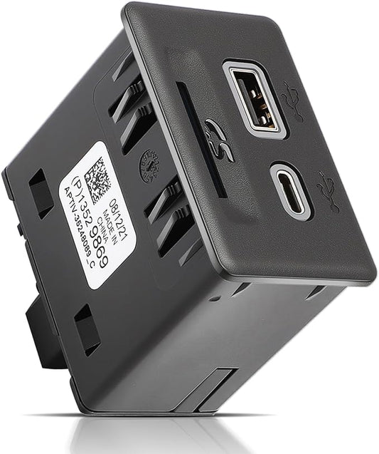 Console USB Port Replacement 13525431 Compatible with Chevy Silverado 1500 2019/Blazer 2019,3-Port USB Adapter Upgrade for GMC Sierra 1500 2019/ Acadia 2020,Replace 13529869