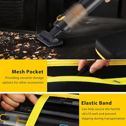 Case for Fanttik Slim V8 Apex/Slim V8 Mate/V10 Apex/Slim V10 Mate Portable Cordless Car Vacuum and Accessories Hard Storage Bag (Case Only)