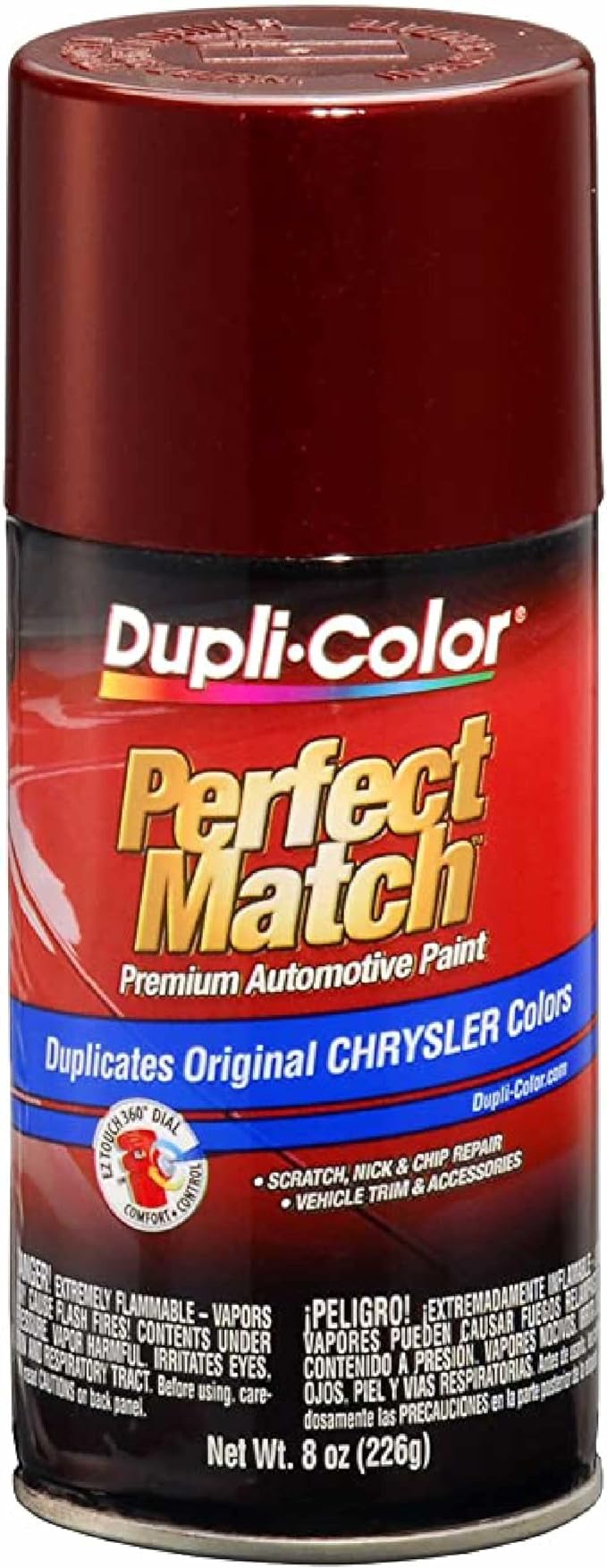 Dupli-Color EBCC04197 Perfect Match Automotive Spray Paint – Chrysler Flame Red, PR4 – 8 oz. Aerosol Can