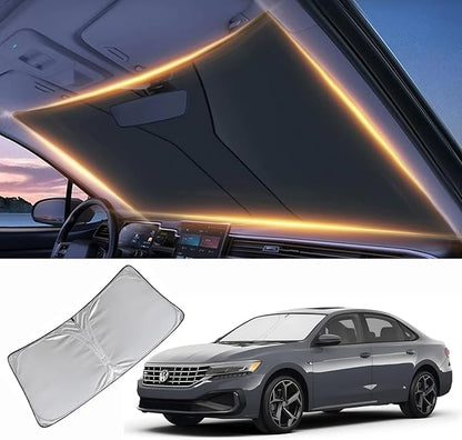 Windshield Sun Shade for Volkswagen Passat Front Window Shades Cover for 2012-2022 Passat Windshield Sun Visor Protector Car Accessories