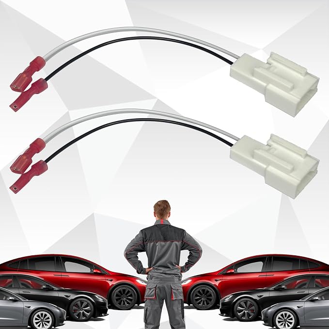 Car Door Speaker Harness Adapter Audio Bass Speaker Wiring Harness Stereo Plug Adapter Subwoofer Wire Modification Cable Conversion Accessories Plug and Play Compatible with Mitsubishi Subaru