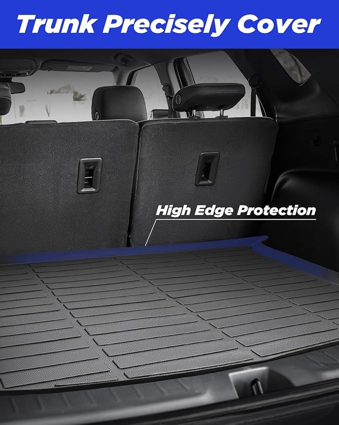 Floor Mats Cargo Liner for Chevrolet Chevy Blazer 2026 2025-2019 (Not EV & Not Trailblazer),All Weather Rubber Carpets for Base/L/LS/LT/Premier/RS Accessories 2023 2022 2021 2020 Car Rug Cover