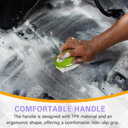 Carpet and Upholstery Cleaning Brush, Household Hard Bristle Brush, Car Plastic Gap Cleaning Brush, Universal Auto Detailing Brush for Car Interior Seat, Clothes and Sofa Cleaning