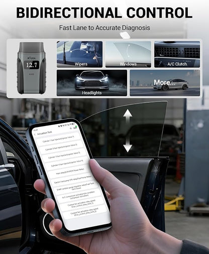 XTOOL Anyscan+ A30M OBD2 Scanner Kit, No Subscription Required, Wireless Code Reader Bidirectional Scan Tool for iOS & Android, 26 Resets, Live Data, ABS Bleed Diagnostic Tool, Storage Bag