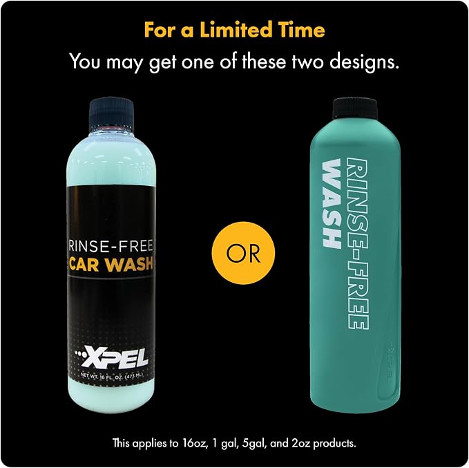 XPEL Rinse Free Car Wash Concentrate 16 oz - Auto Detailing, Scratch-Free & Eco-Friendly Formula for Cars, Trucks & Boats - Professional Cleaning Anytime, Anywhere