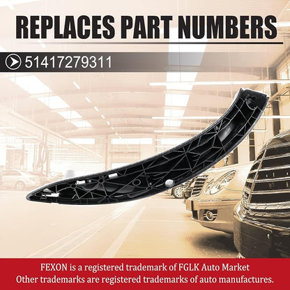 BMW Door Handles Replacement for Series 3 F30 Series 4 Inner Door Support Trim Pull Strap Armrest Bracket Kit for 2012-2018 BMW 320 328 330 335 and 2014-2017 BMW 428 435 51417279311 Carbon Fiber