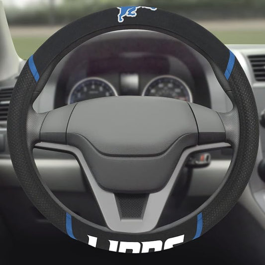 FANMATS NFL Unisex-Adult Embroidered Steering Wheel Cover