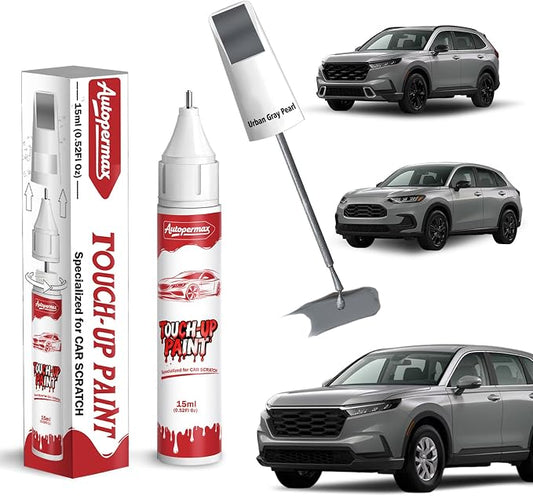 NH-912P Urban Gray Pearl Car Touch Up Paint for Honda, Color Accurate Two-In-One Car Paint Scratch Repair Pen, Professional Scratch Remover for Vehicles Chips and Nicks Scuff